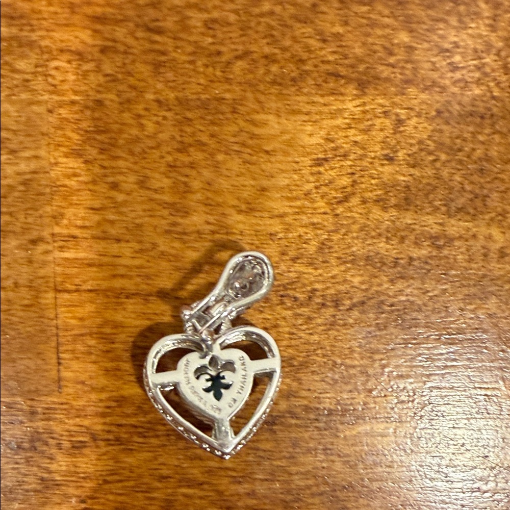 Judith Ripka Sterling Silver Pendant & Earring Heart Set - Picture 3 of 4